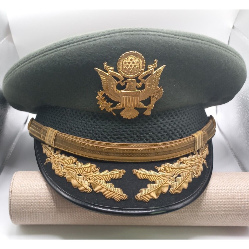 Vintage Vietnam War US Army Field Grade Officer Visor Cap Flight Ace Size 7